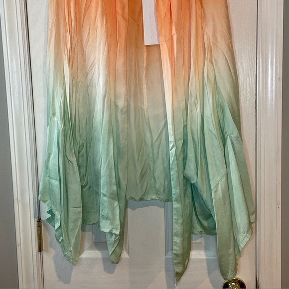 Pippa Kimono Women's Large Neon Orange‎ Lime Ombre - Picture 3 of 16